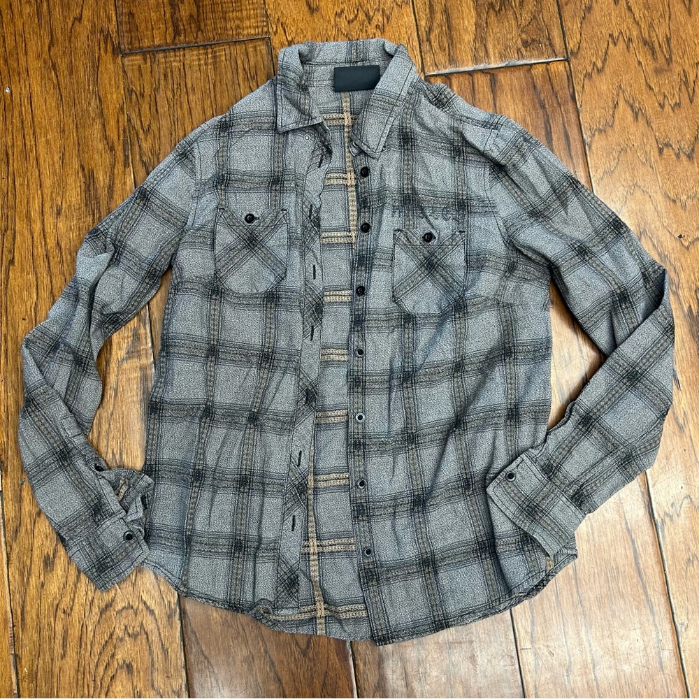 Harley-Davidson women's plaid woven long sleeve shirt